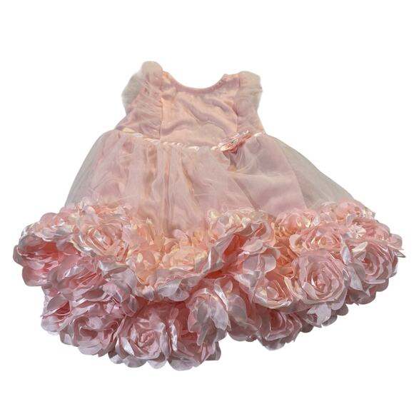 Nanette Toddler Girl 3T Pink Formal Floral Dress - Picture 1 of 6